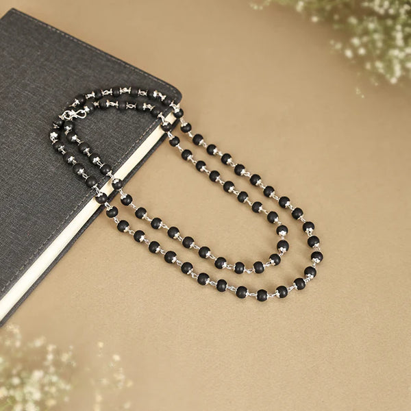 Karungali Mala Necklace – Ebony Wood for Spiritual Healing, Protection & Meditation Handcrafted Authentic Jewelry for Men & Women Lab tested